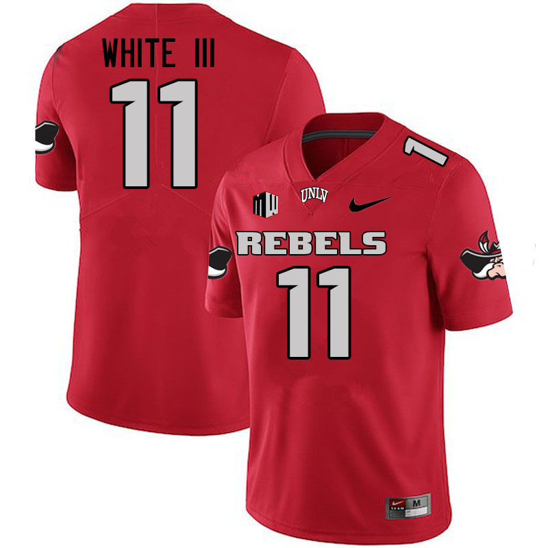 #11 Ricky White III UNLV Rebels College Football Jerseys-Retro Scarlet